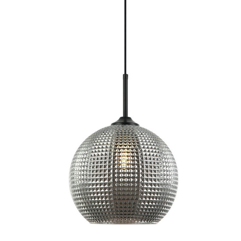 Подвесной светильник Crystal Galaxy Ball chrome glass Черный Серый Подвесной светильник Crystal Galaxy Ball chrome glass Черный Серый в Барнауле | Loft Concept