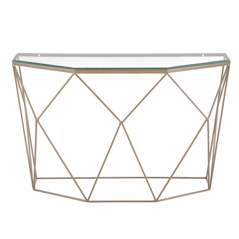 Консоль Diogo Console Прозрачный (Transparent) Винтажная латунь Консоль Diogo Console Прозрачный (Transparent) Винтажная латунь в Барнауле | Loft Concept