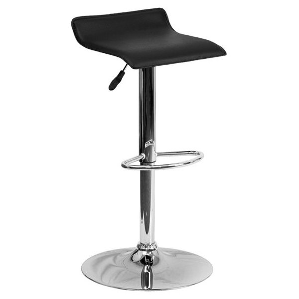 Барный стул Chrome And Black Bar Stool Серебряный Барный стул Chrome And Black Bar Stool Серебряный в Барнауле | Loft Concept