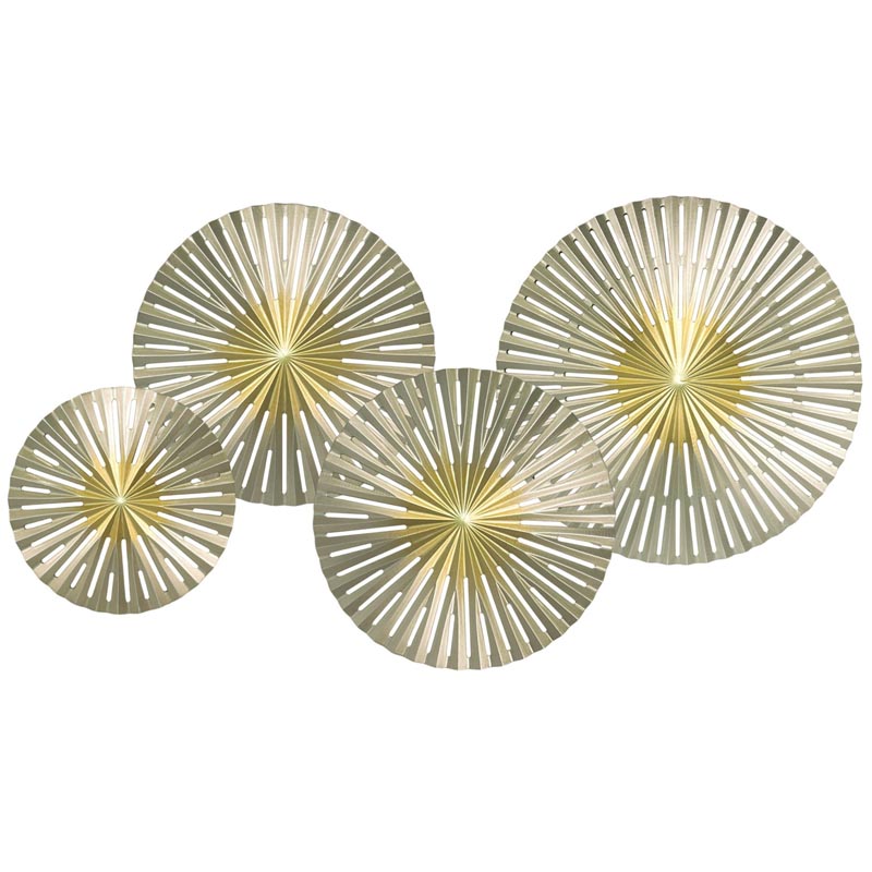 Арт-объект Apollo Gold and Silver Wall Plaque Disc gap 4 Золотой Серебряный Арт-объект Apollo Gold and Silver Wall Plaque Disc gap 4 Золотой Серебряный в Барнауле | Loft Concept