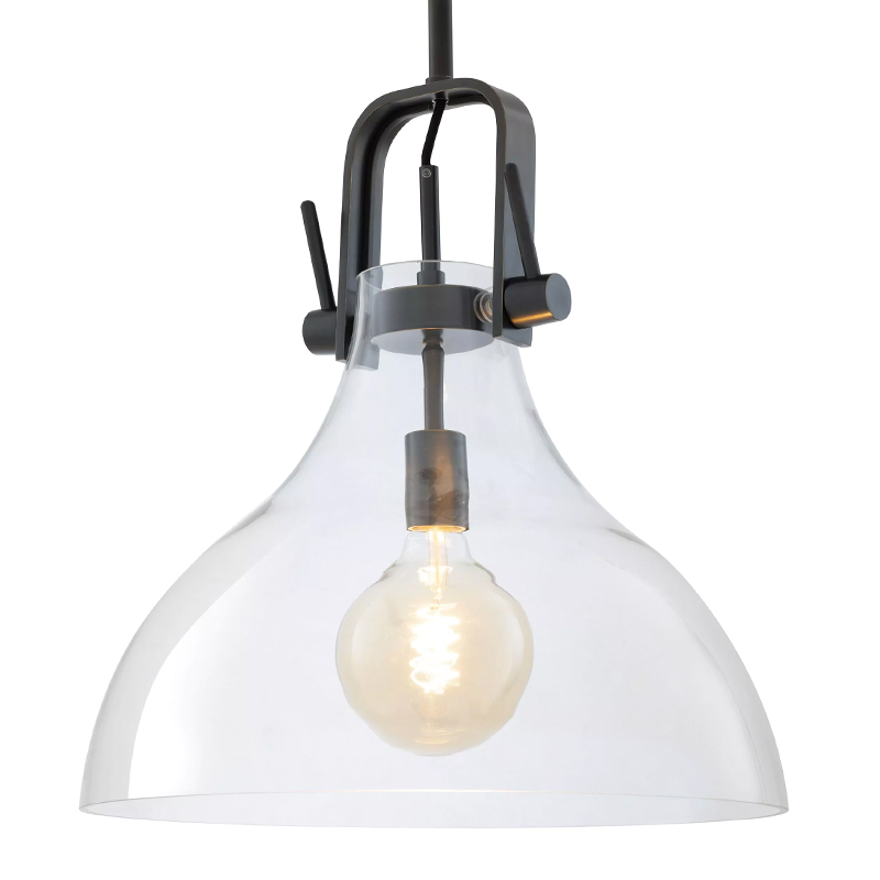 Подвесной светильник Eichholtz Lamp Connery Bronze Темная бронза Прозрачное Стекло в Барнауле | Loft Concept 