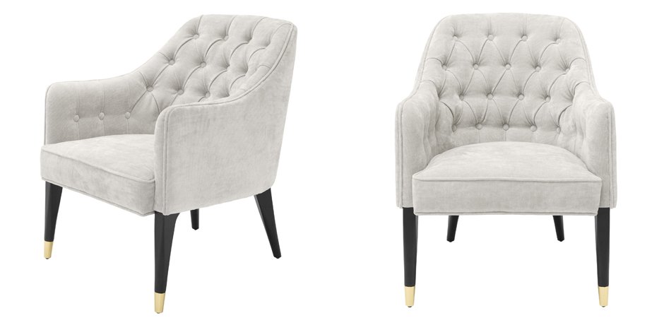 Кресло Eichholtz Chair Cyrus Sand Кресло Eichholtz Chair Cyrus Sand - Loft-Concept в Барнауле