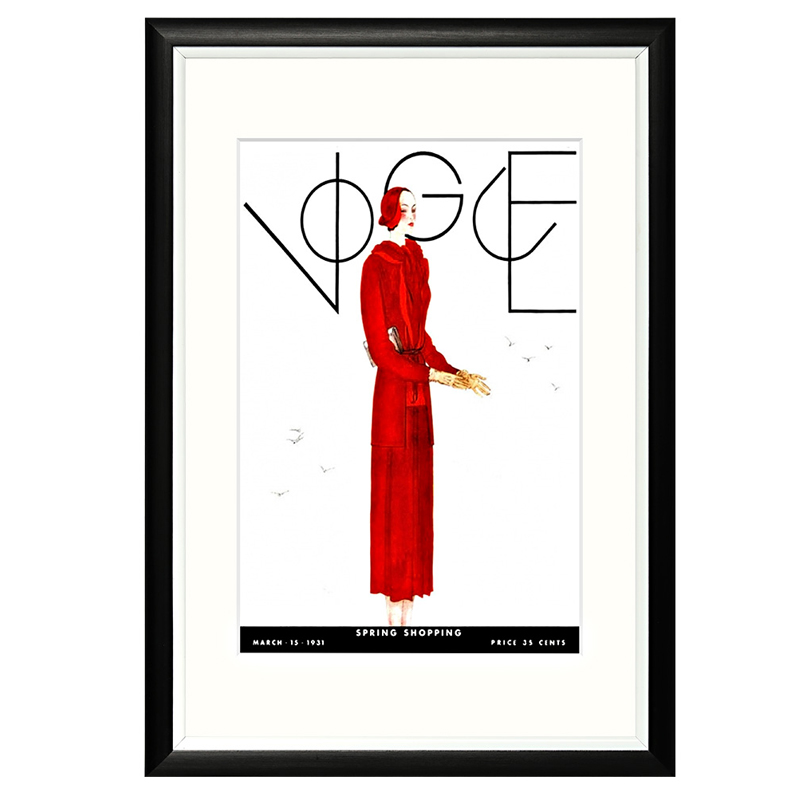 Постер Vogue March 1931 Черный Белый Красный Постер Vogue March 1931 Черный Белый Красный в Барнауле | Loft Concept