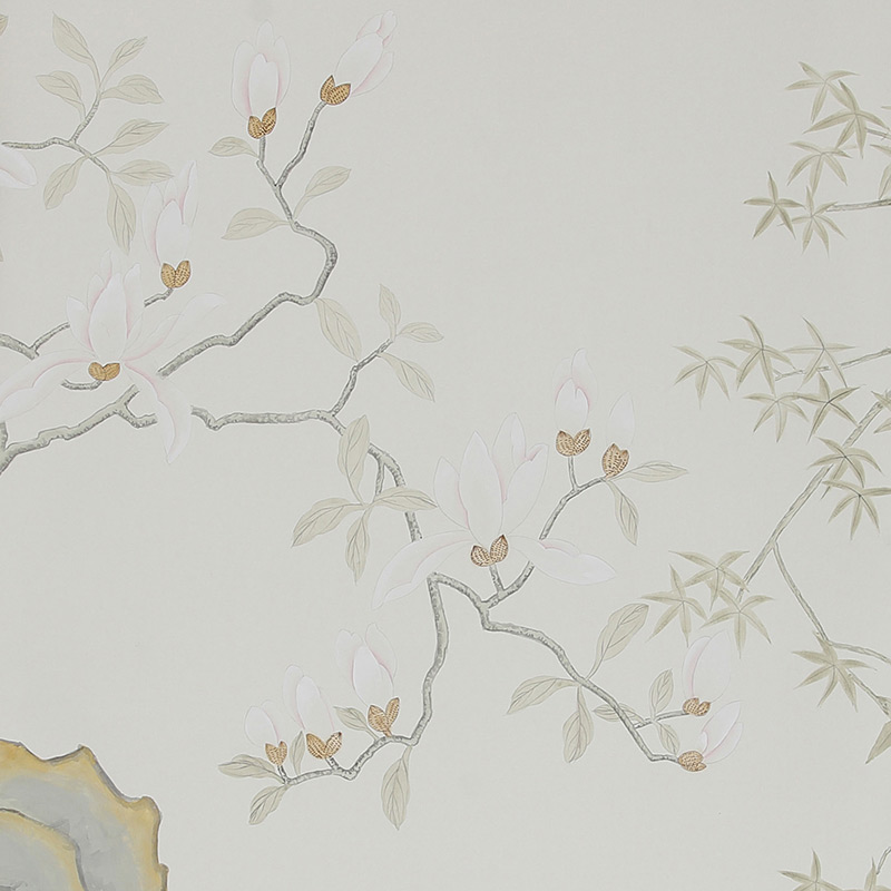 Обои ручная роспись Summer Night Blossom Colourway SC-122 on Bleached white dyed silk Обои ручная роспись Summer Night Blossom Colourway SC-122 on Bleached white dyed silk в Барнауле | Loft Concept