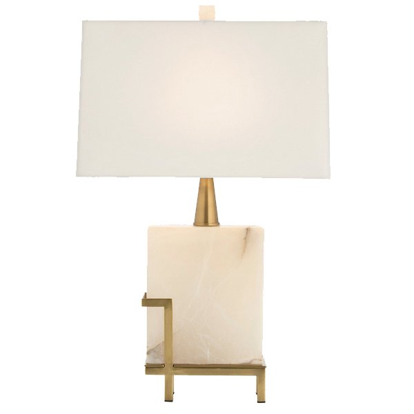 Настольная лампа Art-Deco White marble Lamp Белый Мрамор Bianco в Барнауле | Loft Concept 