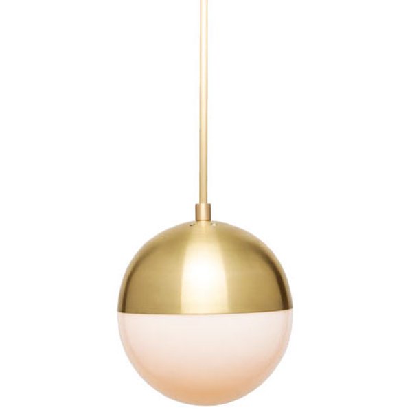 Подвесной светильник Cedar & Moss Pendant Lamp Латунь Прозрачный белый Подвесной светильник Cedar & Moss Pendant Lamp Латунь Прозрачный белый в Барнауле | Loft Concept