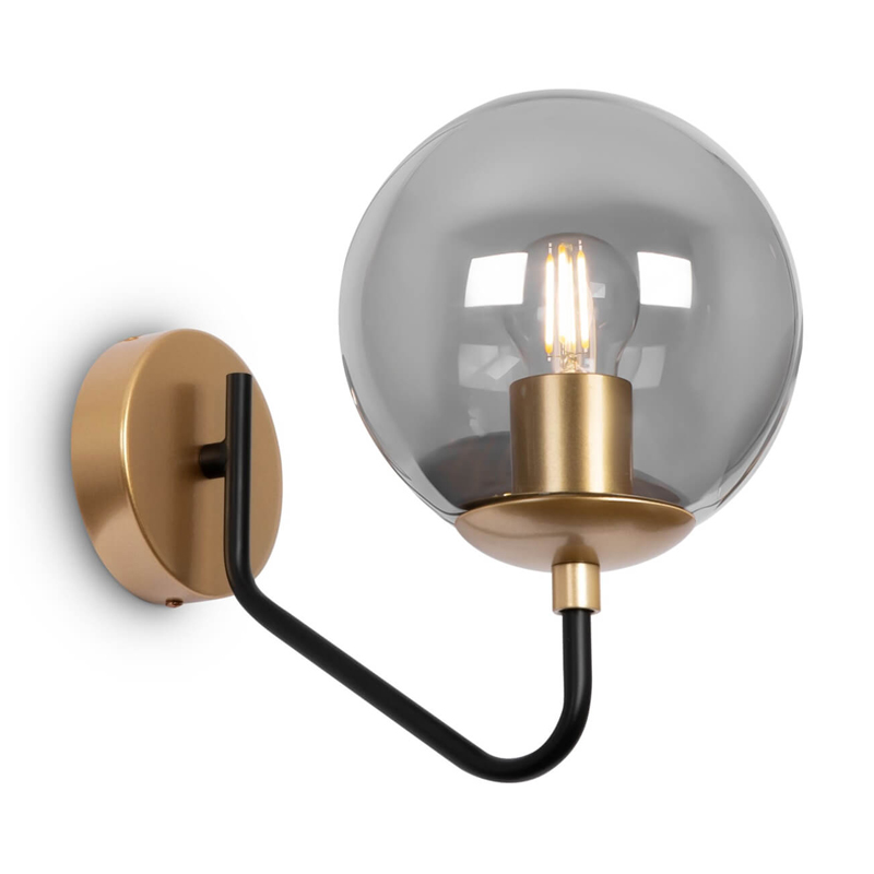 Бра Benigno Sconce Золотой Прозрачный (Transparent) Черный Бра Benigno Sconce Золотой Прозрачный (Transparent) Черный в Барнауле | Loft Concept