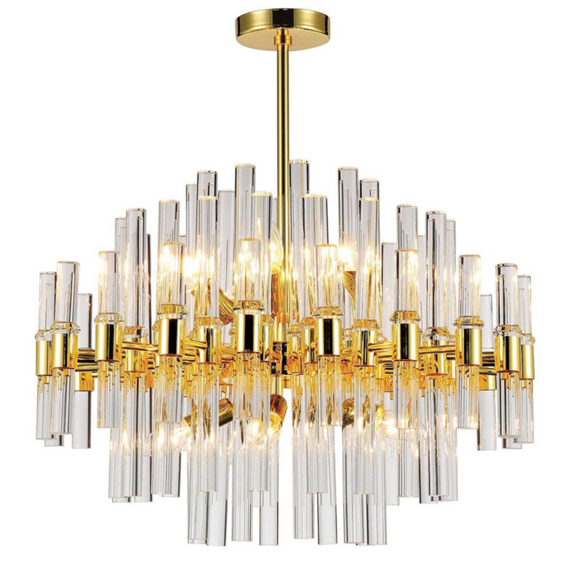 Люстра Luxxu Waterfall Round suspension Прозрачное Стекло Золотой Люстра Luxxu Waterfall Round suspension Прозрачное Стекло Золотой в Барнауле | Loft Concept