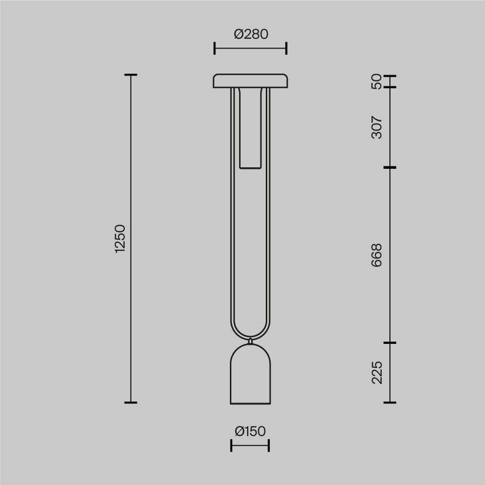 Напольный торшер светодионый Ikebana 3000К 24Вт в Барнауле