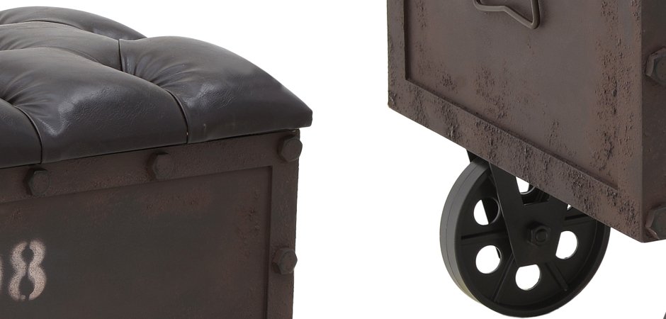 Пуф-бокс Loft Industrial Wheel Пуф-бокс Loft Industrial Wheel - Loft-Concept в Барнауле