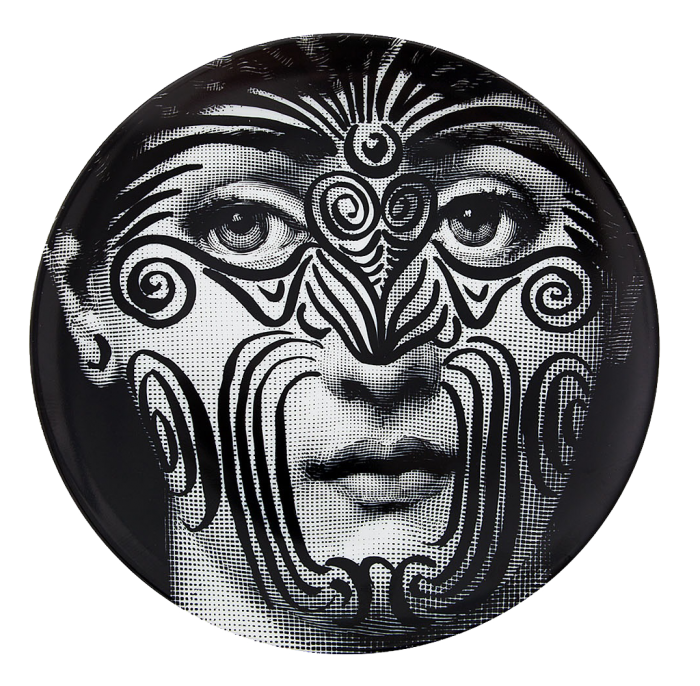 Декоративная тарелка Fornasetti 009 Черный Декоративная тарелка Fornasetti 009 Черный в Барнауле | Loft Concept