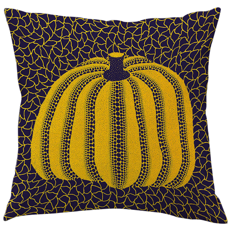Декоративная подушка Yayoi Kusama Pumpkin Yellow Черный Желтый Декоративная подушка Yayoi Kusama Pumpkin Yellow Черный Желтый в Барнауле | Loft Concept