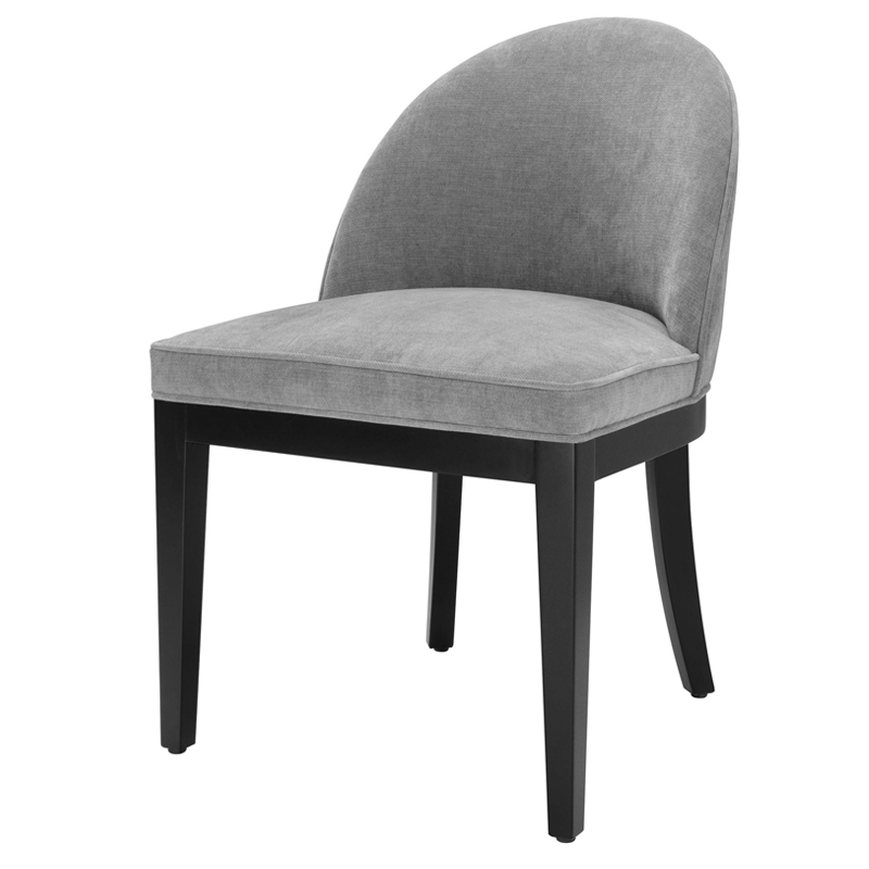 Стул Eichholtz Dining Chair Fallon grey Серый Черный Стул Eichholtz Dining Chair Fallon grey Серый Черный в Барнауле | Loft Concept
