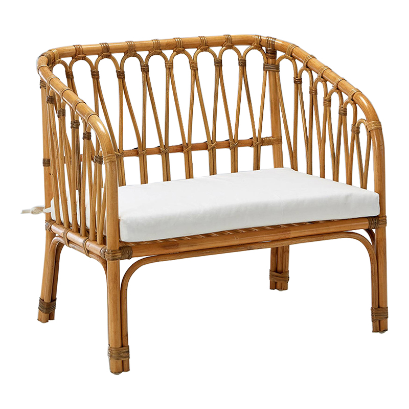 Диван детский из ротанга Wicker Baby Sofa Бежевый Диван детский из ротанга Wicker Baby Sofa Бежевый в Барнауле | Loft Concept
