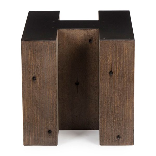 Столик Wooden Alphabet H Side Table Графит Коричневый Столик Wooden Alphabet H Side Table Графит Коричневый в Барнауле | Loft Concept