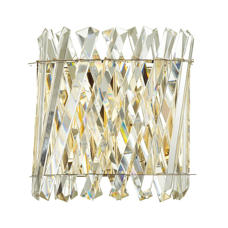 Бра Crystal Crossed Stripes Gold Золотой Бра Crystal Crossed Stripes Gold Золотой в Барнауле | Loft Concept