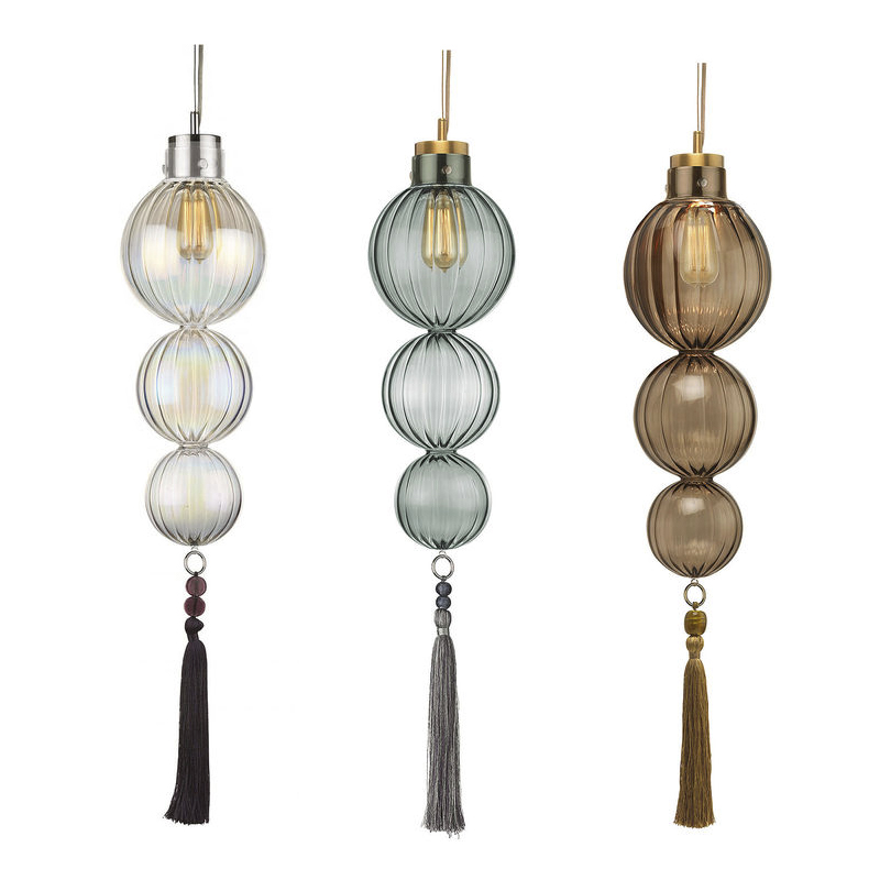 Подвесной светильник Heathfield Lighting - Medina Pendant Хром Латунь Прозрачный Коричневый Голубой Подвесной светильник Heathfield Lighting - Medina Pendant Хром Латунь Прозрачный Коричневый Голубой в Барнауле | Loft Concept