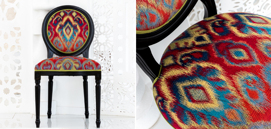 Стул Ikat Pattern Черный Стул Ikat Pattern Черный - Loft-Concept в Барнауле