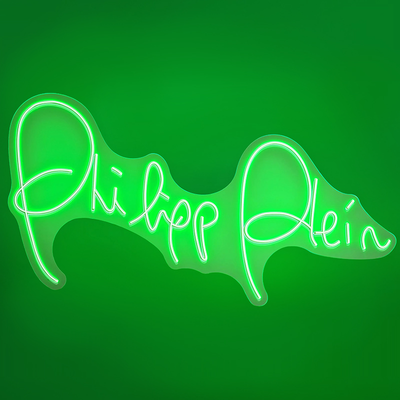 Неоновая настенная лампа Neon Philipp Plein Белый Зеленый Неоновая настенная лампа Neon Philipp Plein Белый Зеленый в Барнауле | Loft Concept