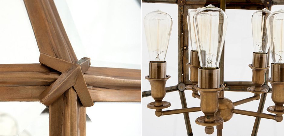 Люстра Lantern Owen Brass L - Loft-Concept в Барнауле