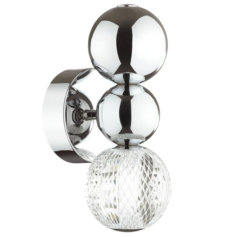Светодиодное бра Crystal Globule Small Хром Хром Прозрачный Светодиодное бра Crystal Globule Small Хром Хром Прозрачный в Барнауле | Loft Concept