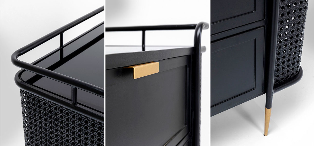 Комод черный Damian - фото №3