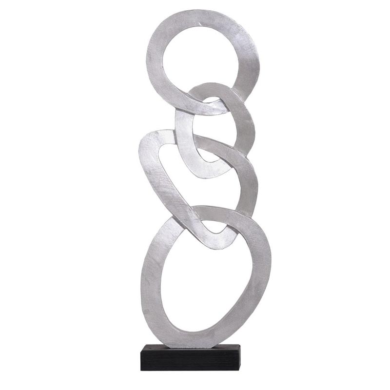 Статуэтка Anillos Statuette silver II Серебряный Черный Статуэтка Anillos Statuette silver II Серебряный Черный в Барнауле | Loft Concept