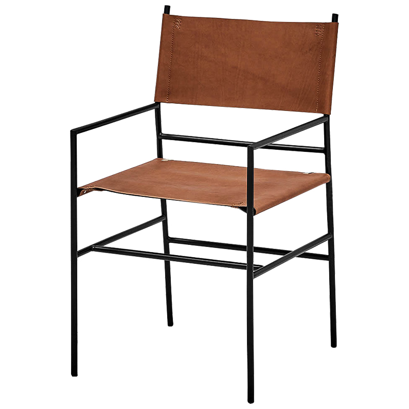 Стул Ultan Loft Stool Черный Коричневый Стул Ultan Loft Stool Черный Коричневый в Барнауле | Loft Concept