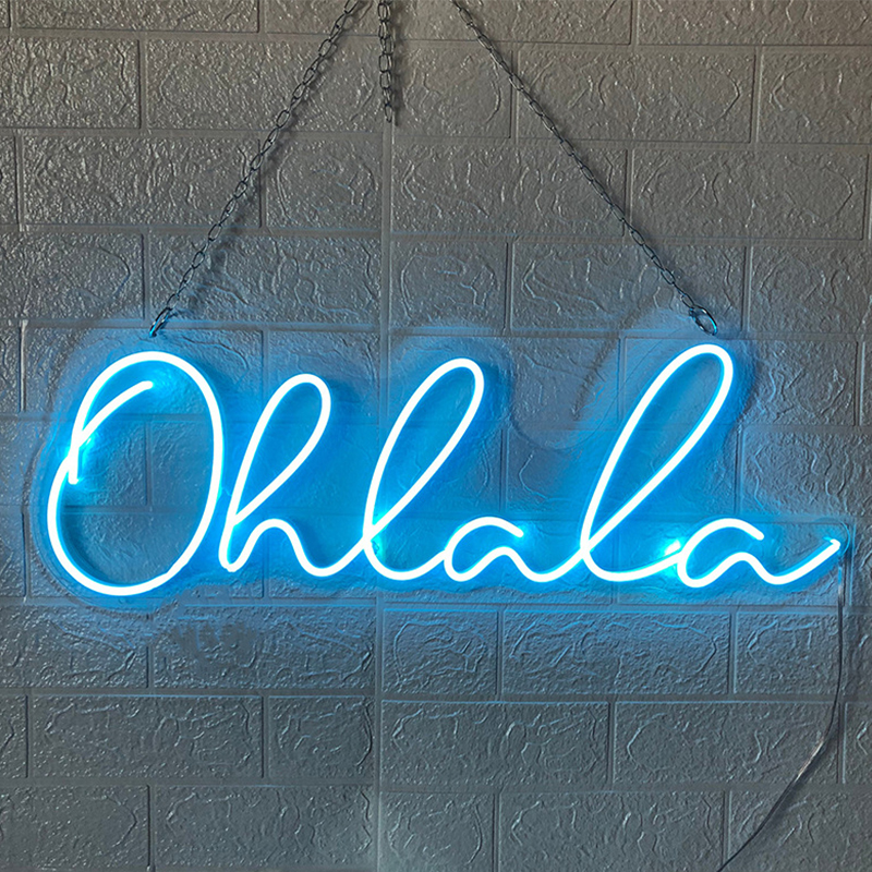 Неоновая настенная лампа Oh La La Neon Wall Lamp Синий Прозрачный Синий Неоновая настенная лампа Oh La La Neon Wall Lamp Синий Прозрачный Синий в Барнауле | Loft Concept