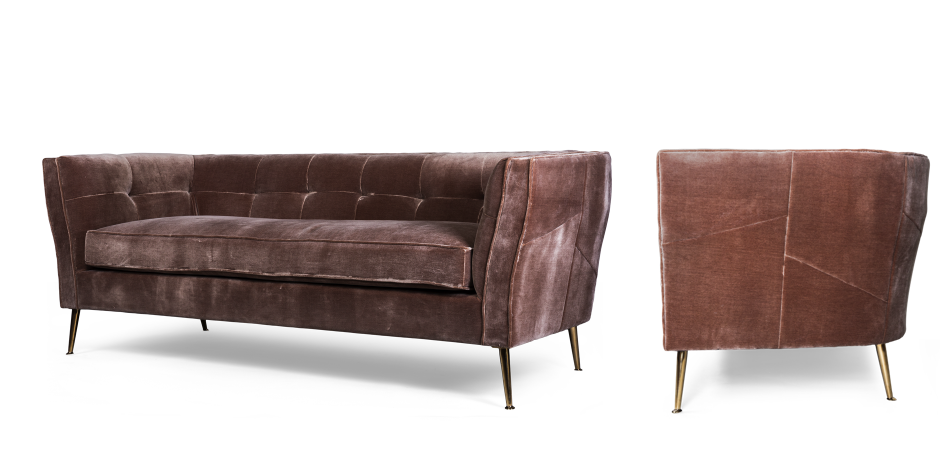 Диван трехместный Flatter brown Диван трехместный Flatter brown - Loft-Concept в Барнауле