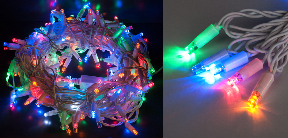 Мерцающая Цветная Гирлянда для улицы - Loft-Concept в Барнауле