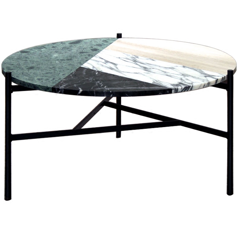 Кофейный стол Marble Combination Coffee Table Черный Мульти Кофейный стол Marble Combination Coffee Table Черный Мульти в Барнауле | Loft Concept