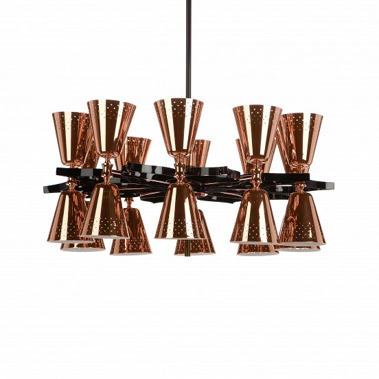 Потолочный светильник Charles 20 Suspension Light Медь Черный Потолочный светильник Charles 20 Suspension Light Медь Черный в Барнауле | Loft Concept