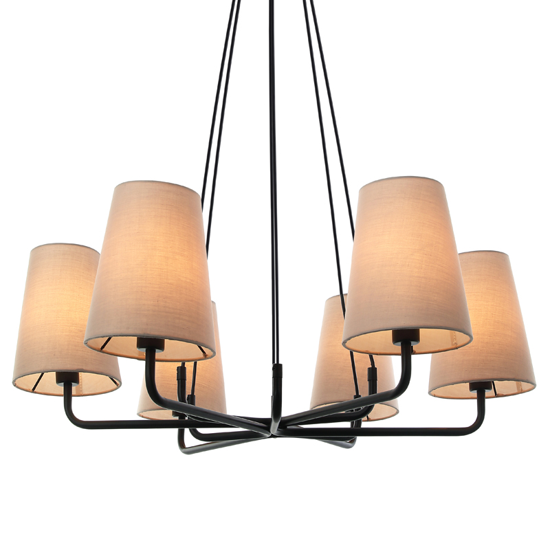 Люстра Orelin Chandelier Черный Бежевый Люстра Orelin Chandelier Черный Бежевый в Барнауле | Loft Concept