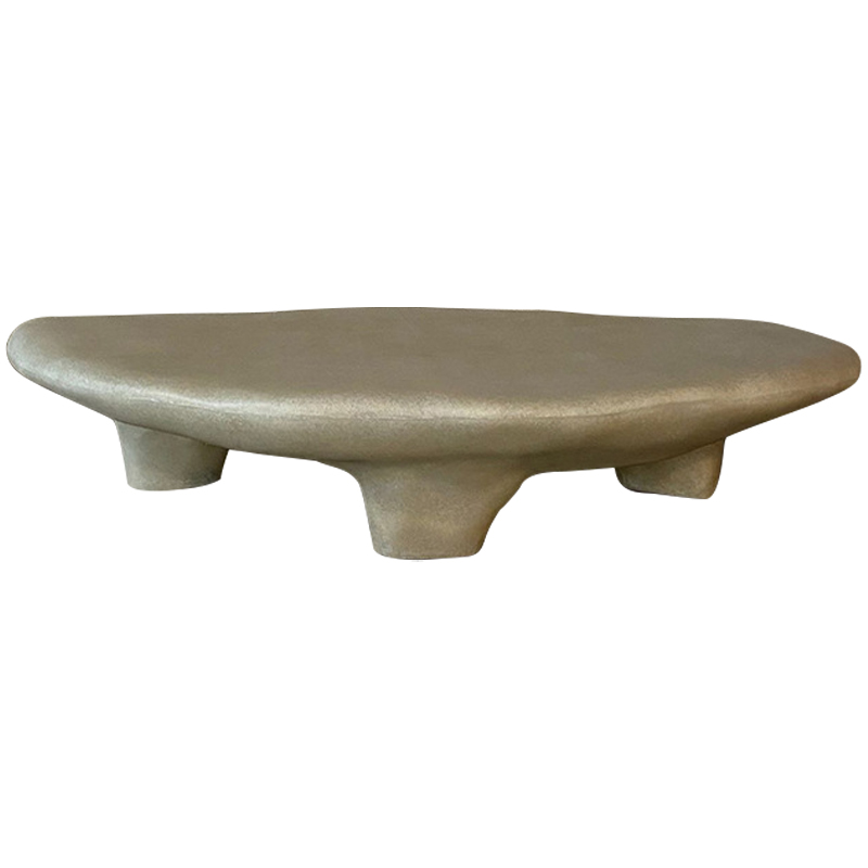 Кофейный стол Stone Coffee Table White Бежево-серый Кофейный стол Stone Coffee Table White Бежево-серый в Барнауле | Loft Concept