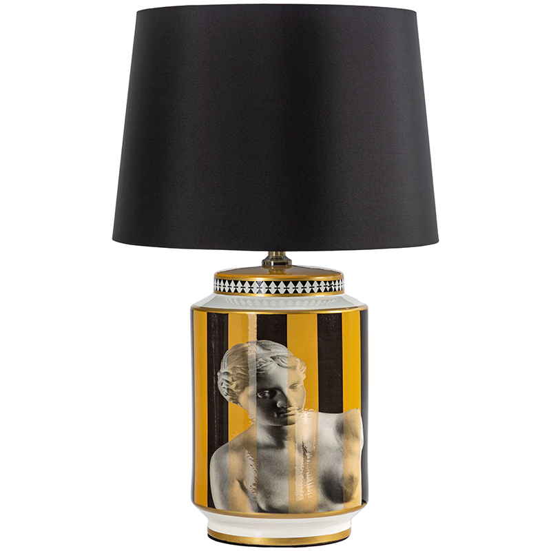Настольная лампа Venus Yellow Black Lampshade Желтый Черный Черно-белый Золотой Настольная лампа Venus Yellow Black Lampshade Желтый Черный Черно-белый Золотой в Барнауле | Loft Concept