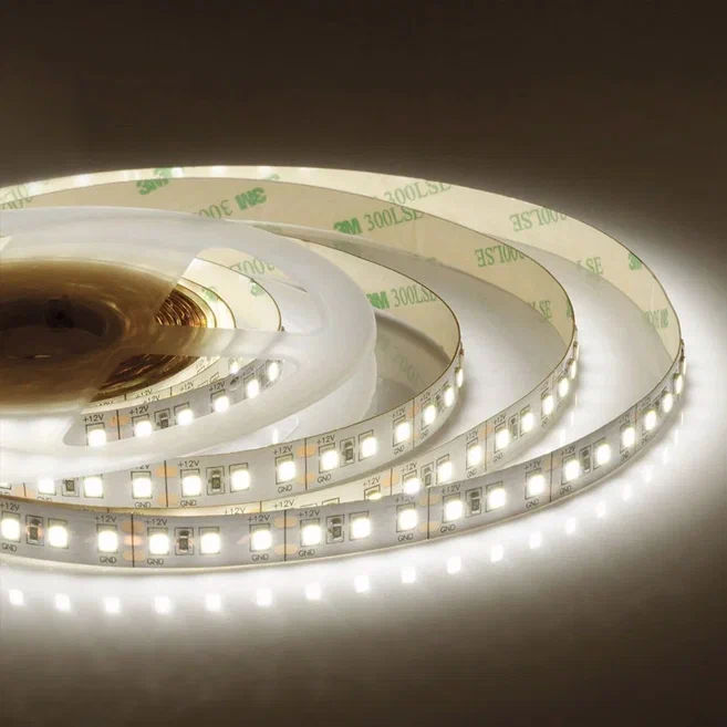 Светодиодная лента 10W/m 120LED/m 3528SMD теплый белый 5M Белый Светодиодная лента 10W/m 120LED/m 3528SMD теплый белый 5M Белый в Барнауле | Loft Concept