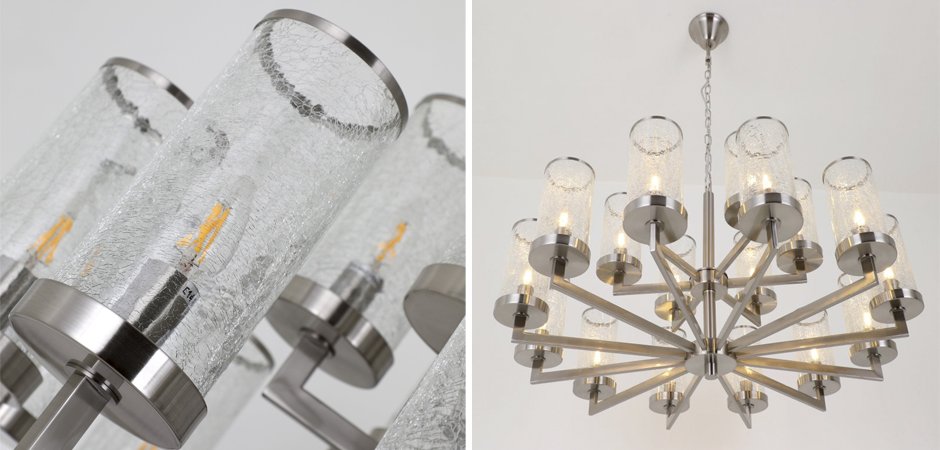Люстра LIAISON TWO-TIER Chandelier 18 Silver Люстра LIAISON TWO-TIER Chandelier 18 Silver - Loft-Concept в Барнауле