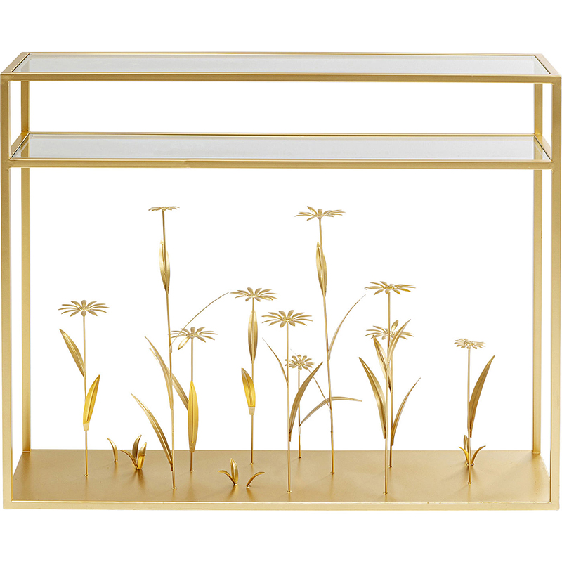Консоль Golden Flowers Золотой Консоль Golden Flowers Золотой в Барнауле | Loft Concept