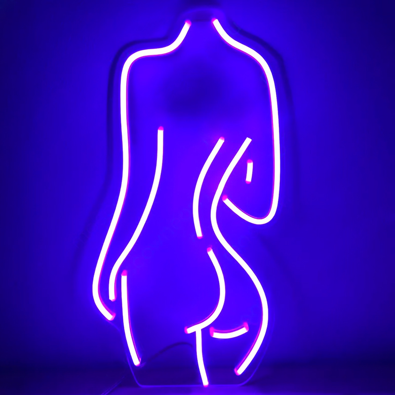 Неоновая настенная лампа Silhouette II Neon Wall Lamp Фиолетовый Прозрачный Неоновая настенная лампа Silhouette II Neon Wall Lamp Фиолетовый Прозрачный в Барнауле | Loft Concept