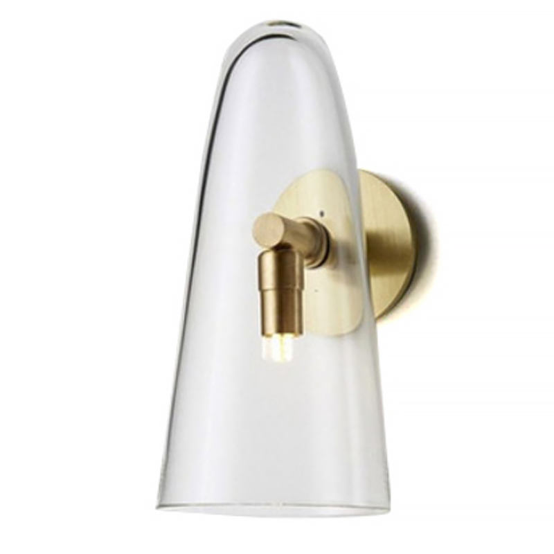 Бра Domi Sconce Transparent Глянцевое золото Прозрачный Бра Domi Sconce Transparent Глянцевое золото Прозрачный в Барнауле | Loft Concept