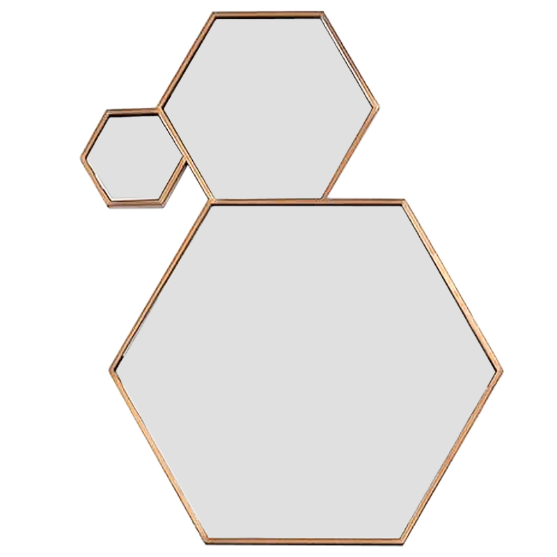 Зеркало Hexagons Mirror Бронза Зеркало Hexagons Mirror Бронза в Барнауле | Loft Concept