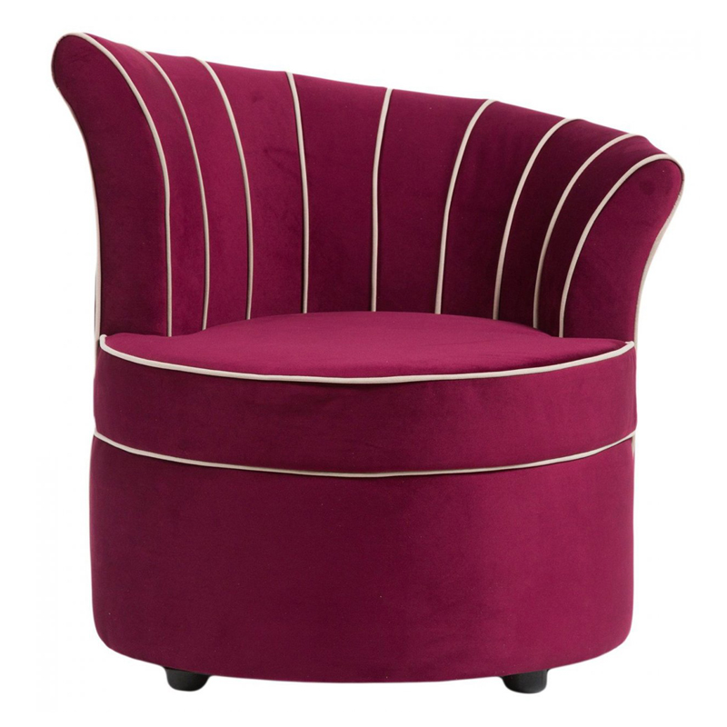 Кресло Curly Backrest Violet Лиловый Кресло Curly Backrest Violet Лиловый в Барнауле | Loft Concept