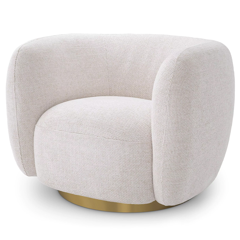 Кресло Eichholtz Swivel Chair Roxy Молочный Латунь Молочный Латунь Кресло Eichholtz Swivel Chair Roxy Молочный Латунь Молочный Латунь в Барнауле | Loft Concept