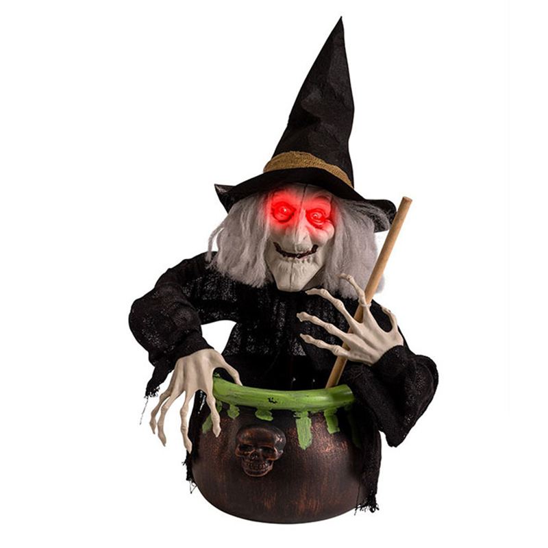 Статуэтка HALLOWEEN Witch and Cauldron Серый (Gray) Черный Зеленый Статуэтка HALLOWEEN Witch and Cauldron Серый (Gray) Черный Зеленый в Барнауле | Loft Concept
