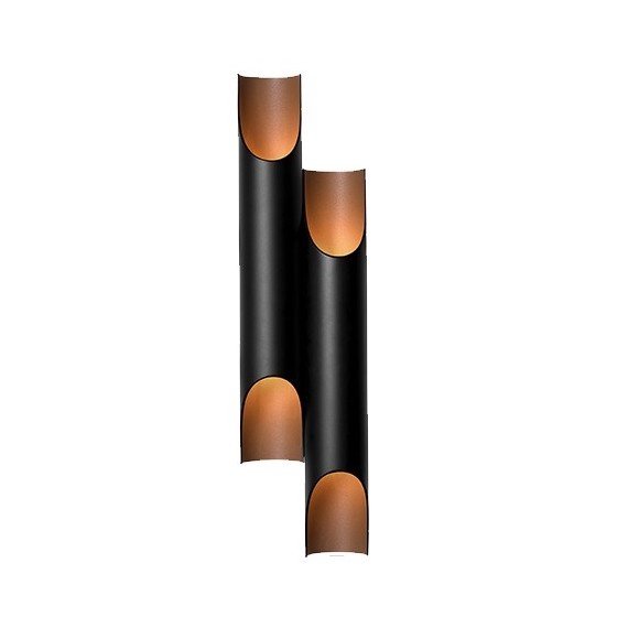 Бра Galliano Double by DELIGHTFULL Black Черный Золотой Бра Galliano Double by DELIGHTFULL Black Черный Золотой в Барнауле | Loft Concept