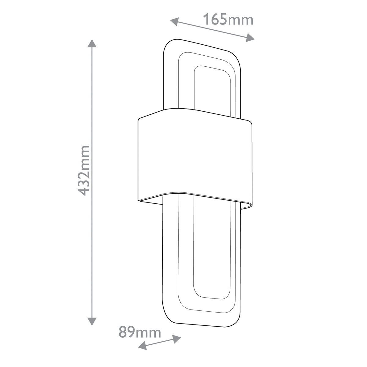 Бра с прямоугольным стеклянным плафоном Kichler в Барнауле