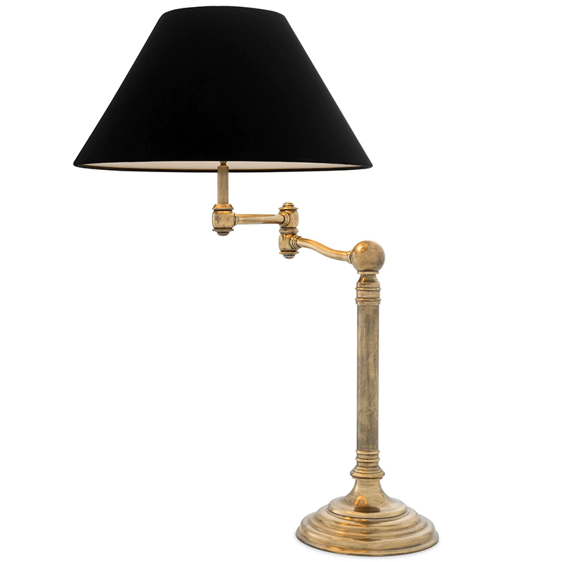 Настольная лампа Eichholtz Table Lamp Regis Латунь Винтажная латунь Черный Настольная лампа Eichholtz Table Lamp Regis Латунь Винтажная латунь Черный в Барнауле | Loft Concept