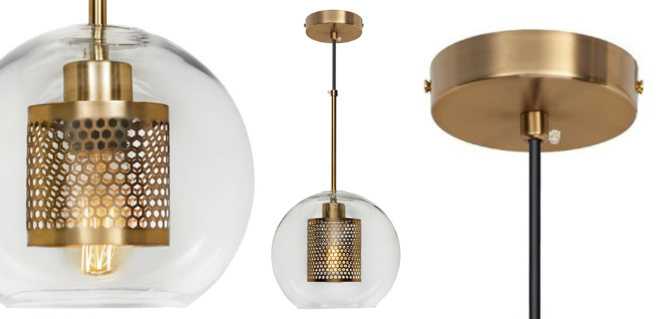 Perforated Vessel Pendant Lamp Gold Ball Perforated Vessel Pendant Lamp Gold Ball - Loft-Concept в Барнауле