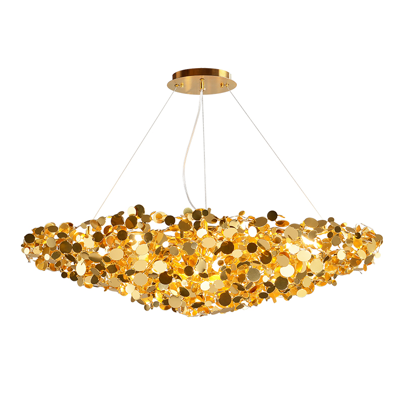 Люстра Godfreet Gold Chandelier Золотой Люстра Godfreet Gold Chandelier Золотой в Барнауле | Loft Concept